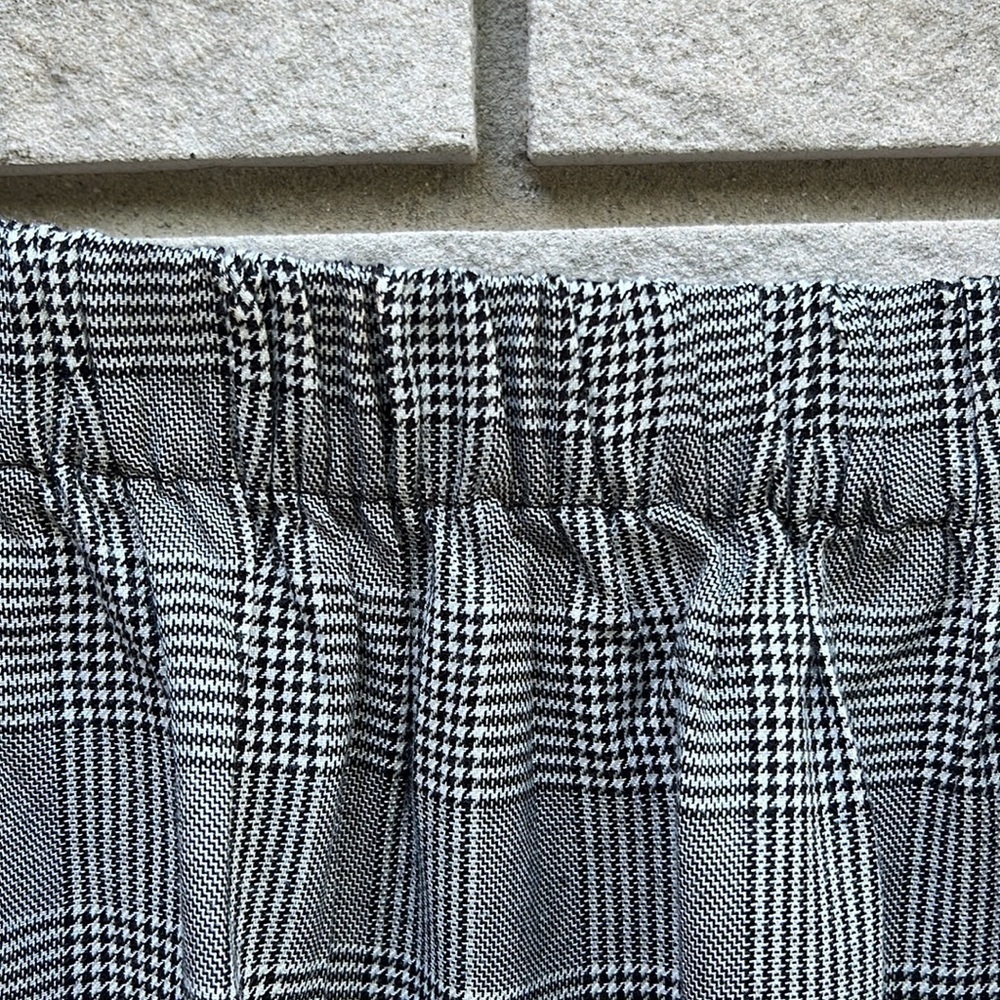 Dex Plaid Checked Off the Shoulder Top S - Picture 7 of 10